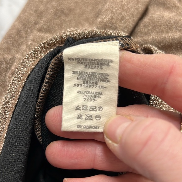 SOLD Jen's Pirate Booty NWOT Metallic Atomic Maxi Dress in Champagne Size M - Picture 12 of 14